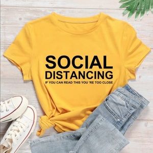 Social Distancing Graphic T Shirt